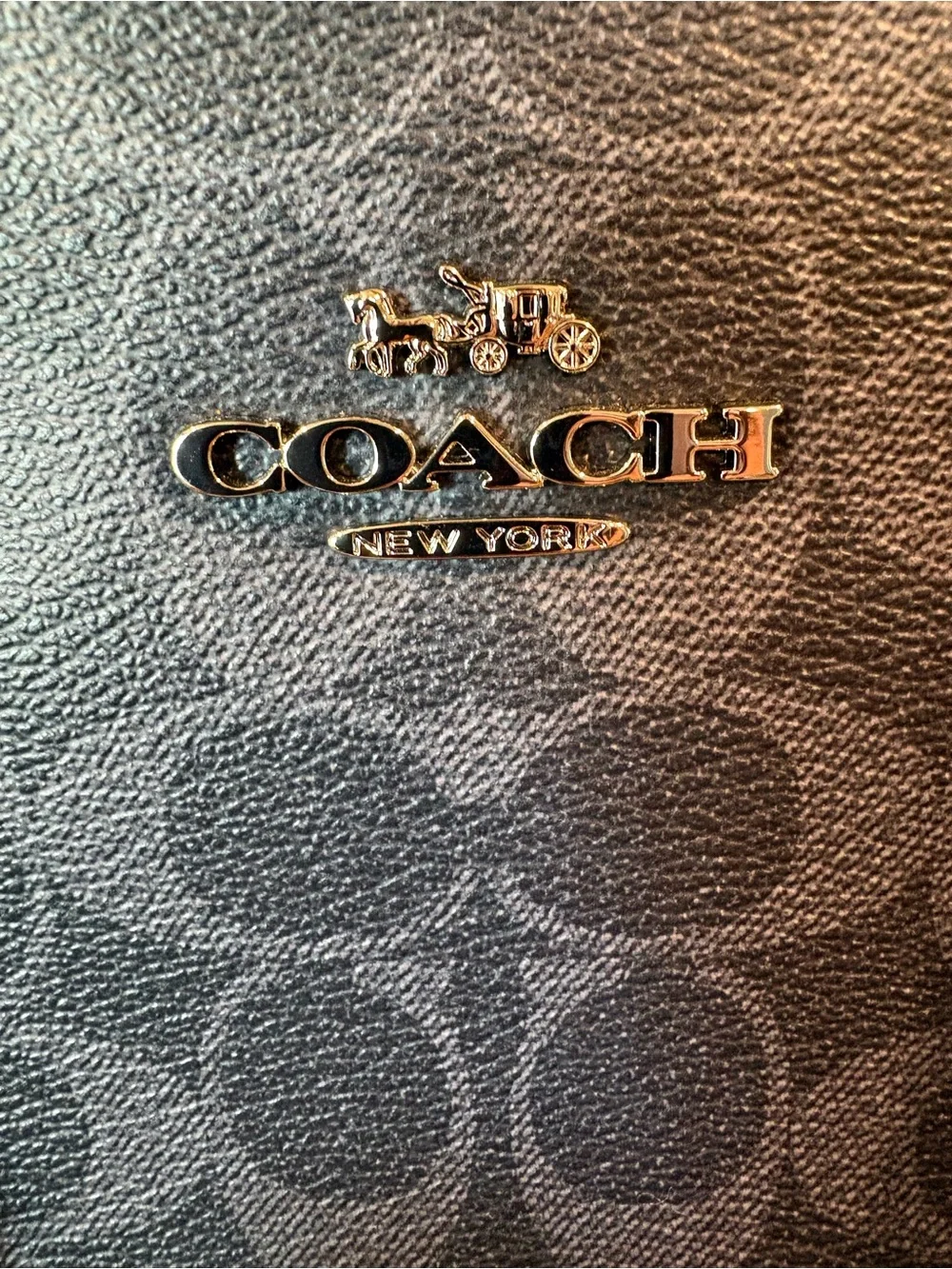 Coach Midnight Navy Signature Satchel NWOT